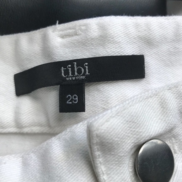 tibi Calypso Paint Splatter Print Cropped Jean Pants. Size 29 - Picture 4 of 4